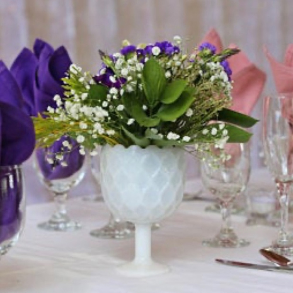 Milk compote vase
